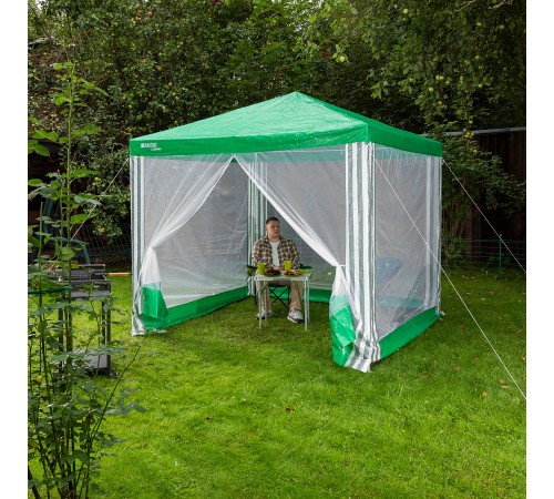 Тент садовый с москитной сеткой, 2.5 х 2.5/2.4, Camping Palisad

