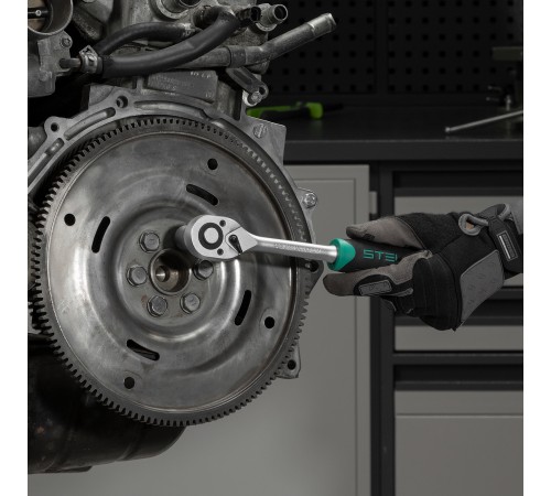 Набор инструментов, 1/2", 1/4", CrV, пластиковый кейс 98 предметов Stels
