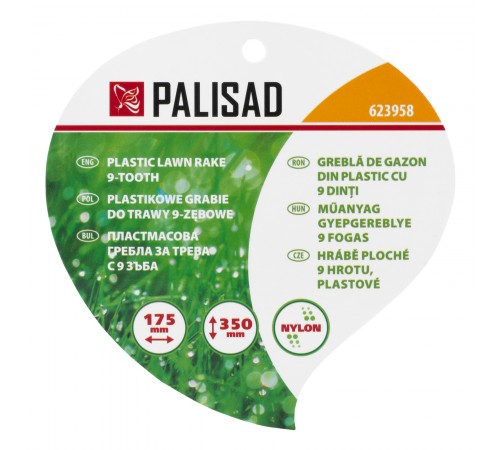 Грабли веерные пластиковые, Nylon Palisad
Грабли веерные пластиковые, Nylon Palisad