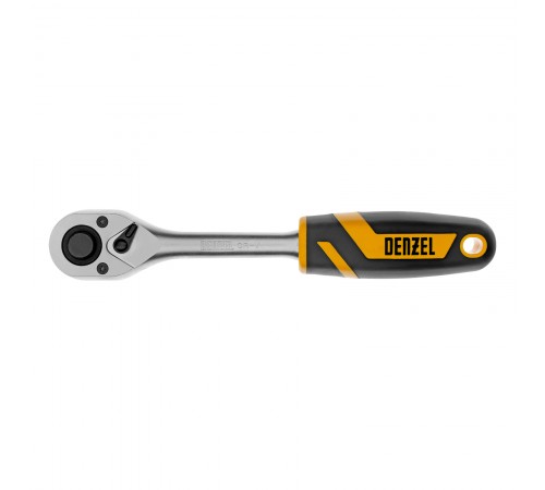 Ключ-трещотка 1/2", 90 зубьев, с быстрым сбросом, CrV Denzel
