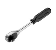 Ключ-трещотка 1/2", 45 зубьев, с быстрым сбросом, CrV, хром Сибртех
