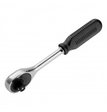 Ключ-трещотка 1/2", 45 зубьев, с быстрым сбросом, CrV, хром Сибртех
