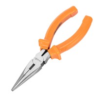 Длинногубцы прямые Classic, 160 мм, шлифованные, пластмассовые рукоятки Sparta
