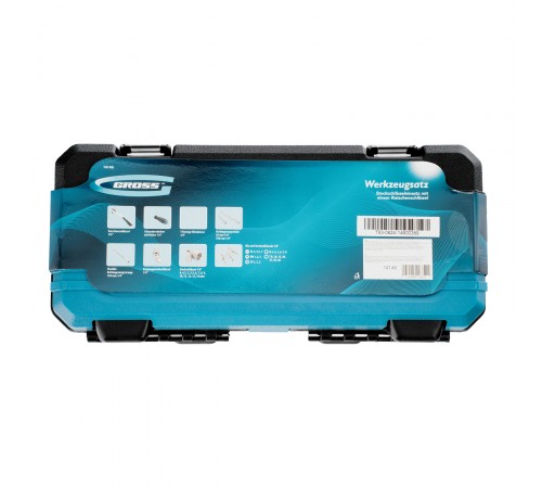 Набор инструментов, 1/4", CrV, 120 зубьев, 42 предмета Gross
