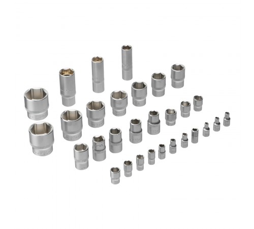 Набор инструментов, 1/2", 1/4", CrV, S2, пластиковый кейс, 100 предметов Denzel
Набор инструментов, 1/2", 1/4", CrV, S2, пластиковый кейс, 100 предметов Denzel
