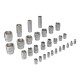 Набор инструментов, 1/2", 1/4", CrV, S2, пластиковый кейс, 100 предметов Denzel