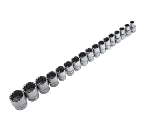 Набор инструментов 1/2", 1/4", CrV, 12 гранные головки, пластиковый кейс, 109 предмета Stels
