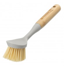 Щетка для посуды круглая d 60х230 мм, бамбуковая рукоятка, Home Palisad
