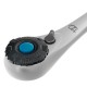 Набор торцевых головок, трещотка 120 зубьев, 1/4", CrV, 12 предметов Gross