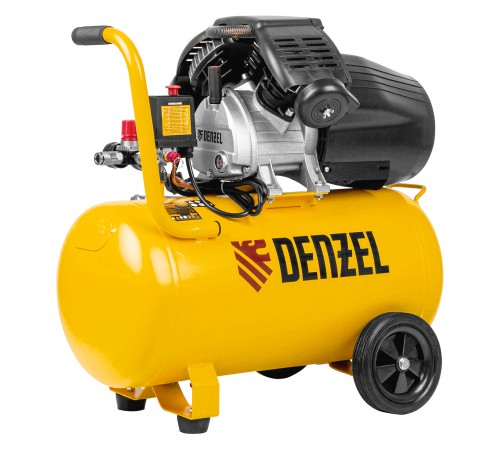 Компрессор воздушный DCV2200/50, прямой привод, 2.2 кВт, 50 литров, 380 л/мин Denzel
