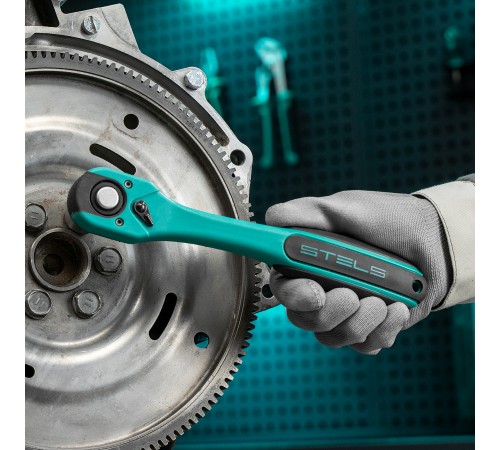 Ключ-трещотка 1/2", CrV, 72 зуба, с быстрым сбросом Stels
