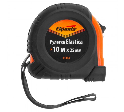 Рулетка Elastica,10 м х 25 мм,обрезиненный корпус Sparta
Рулетка Elastica,10 м х 25 мм,обрезиненный корпус Sparta