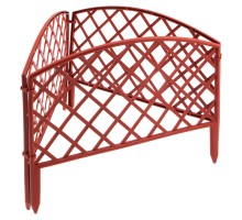 Забор декоративный "Сетка", 24 х 320 см, терракот, Palisad
