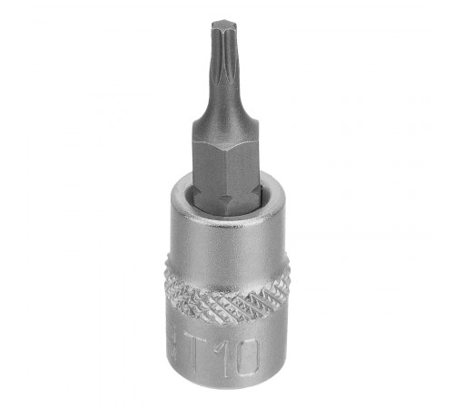 Головка с битой вставкой T10, квадрат 1/4, CrV Stels
