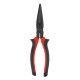 Длинногубцы прямые Black Nickel, 200 мм, двухкомпонентные рукоятки Matrix
