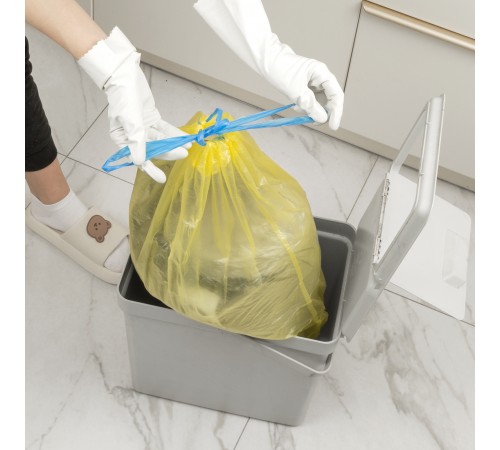 Пакеты для мусора с завязками 35 л x 15 шт. желтые, Home Palisad
Пакеты для мусора с завязками 35 л x 15 шт. желтые, Home Palisad