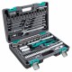Набор инструментов 1/2", 1/4", CrV, 12 гранные головки, пластиковый кейс, 82 предмета Stels