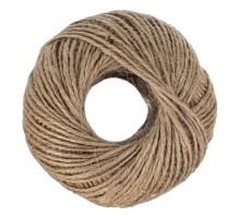 Шпагат джутовый, 1 мм, L 140 м, 2-ниточный, Сибртех
