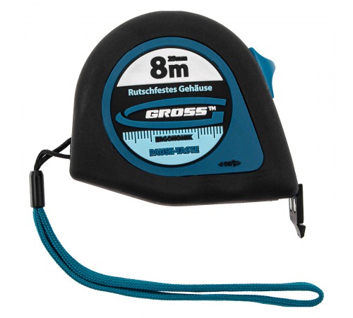 Рулетка "Ergonomisch",8 м x 25 мм,магнитный обрезиненный зацеп Gross
Рулетка "Ergonomisch",8 м x 25 мм,магнитный обрезиненный зацеп Gross