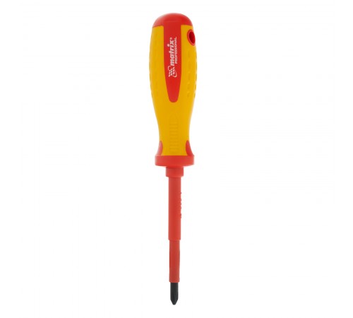 Отвертка Insulated, PH2 x 100 мм, CrMo, до 1000 В, двухкомпонентная рукоятка Matrix Professional
Отвертка Insulated, PH2 x 100 мм, CrMo, до 1000 В, двухкомпонентная рукоятка Matrix Professional