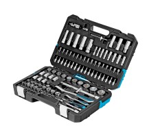 Набор инструментов, 1/4", 1/2", CrV, 120 зубьев, 109 предметов Gross
