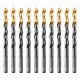Сверло по металлу, 6,5 мм, HSS-Tin, Golden Tip, 10 шт. Denzel
