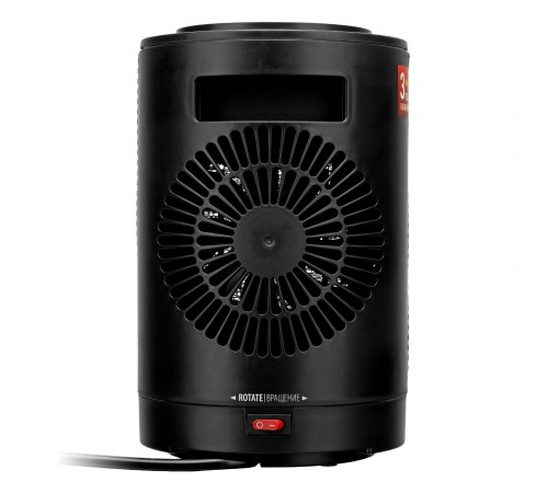 Тепловентилятор керамический DTFC-1200S, вращение, 3 реж., вент., нагрев 600/1200 Вт Denzel
