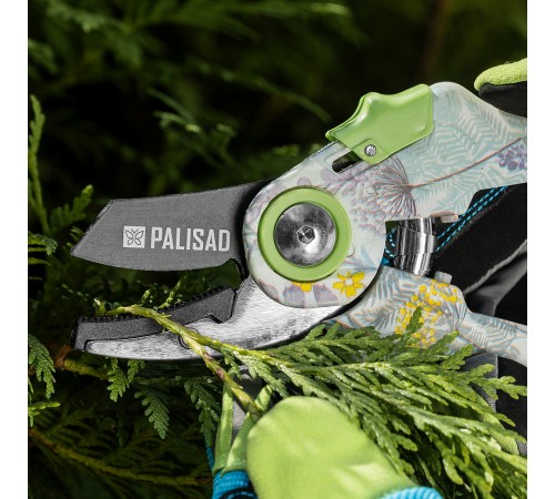Секатор с наковальней, 210 мм, пластиковые рукоятки Palisad
