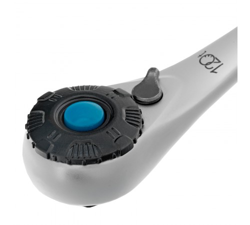 Набор торцевых головок, трещотка 120 зубьев, 1/2", CrV, 12 предметов Gross
