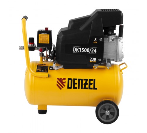 Компрессор воздушный DK1500/24, Х-PRO 1.5 кВт, 230 л/мин, 24 л Denzel
