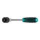 Ключ-трещотка 3/8", CrV, 72 зуба, с быстрым сбросом, матовый хром Stels

