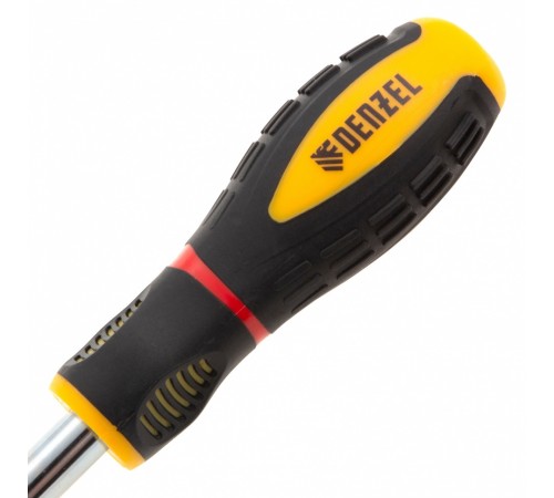 Отвертка комбинированная, SL3/16"-PH1, SL1/4"-PH2, 3-х компонентная рукоятка Denzel
