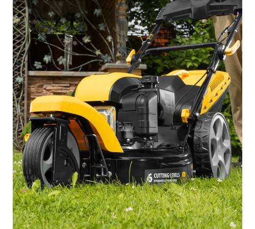 Бензиновая газонокосилка GLT-460SP-T, Trike 149 см3, 46 см, привод, панель, 60л Denzel
Бензиновая газонокосилка GLT-460SP-T, Trike 149 см3, 46 см, привод, панель, 60л Denzel