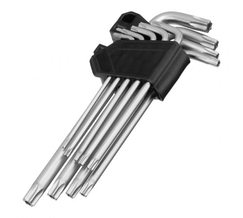 Набор ключей имбусовых Torx-Tempered, TT10-50, CrV, 9 шт., удлиненные Сибртех
Набор ключей имбусовых Torx-Tempered, TT10-50, CrV, 9 шт., удлиненные Сибртех