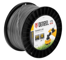 Леска для триммера двухкомпонентная квадрат, 2,4мм х 175м, на DIN катушке EXTRA CORD Denzel
