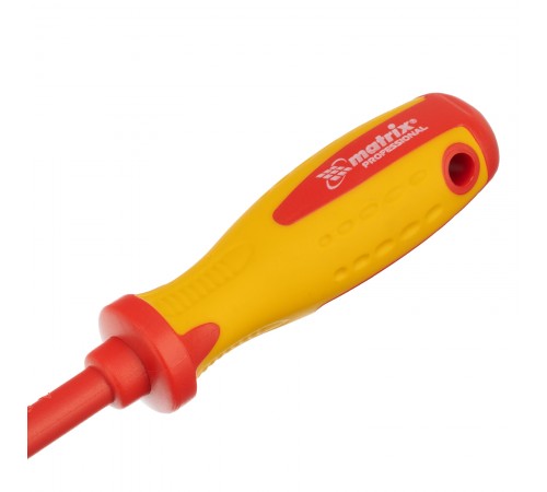 Отвертка Insulated, SL5.5 x 125 мм, CrMo, до 1000 В, двухкомпонентная рукоятка Matrix Professional
Отвертка Insulated, SL5.5 x 125 мм, CrMo, до 1000 В, двухкомпонентная рукоятка Matrix Professional