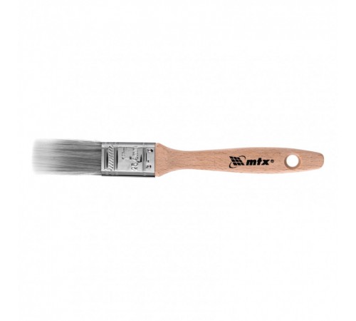 Кисть плоская Platinum 1", искусственная щетина, деревянная ручка MTX
