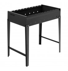 Мангал сварной, 605 х 375 х 138/640 мм, сталь 2 мм, Camping Palisad
