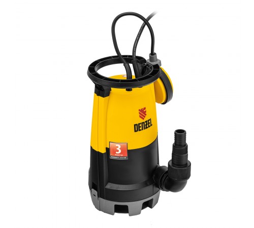 Дренажный насос для чистой и грязной воды DP450S, 450 Вт, напор 6 м, 12000 л/ч Denzel
Дренажный насос для чистой и грязной воды DP450S, 450 Вт, напор 6 м, 12000 л/ч Denzel