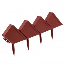 Бордюр "Кирпич", 13 х 300 см, терракот, Palisad
