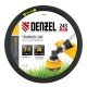Леска для триммера витой квадрат, 2,4мм х 243м, на DIN катушке FLEX CORD Denzel
