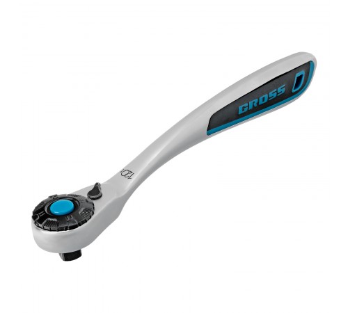 Набор торцевых головок, трещотка 120 зубьев, 1/2",3/8”, CrV, 36 предметов Gross
