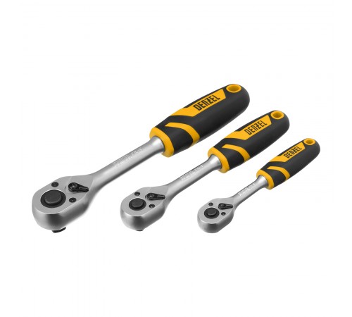 Набор инструментов, 1/2", 3/8", 1/4", CrV, S2, пластиковый кейс, 232 предмета Denzel
Набор инструментов, 1/2", 3/8", 1/4", CrV, S2, пластиковый кейс, 232 предмета Denzel