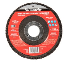 Круг лепестковый торцевой, P 100, 115 х 22.2 мм Matrix
