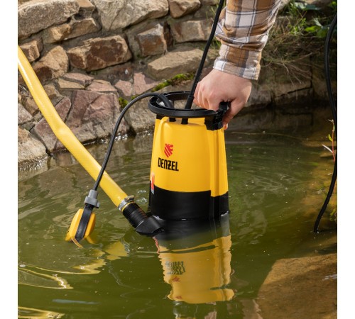 Дренажный насос для чистой и грязной воды DP-600S, 600 Вт, напор 7 м, 13000 л/ч Denzel
Дренажный насос для чистой и грязной воды DP-600S, 600 Вт, напор 7 м, 13000 л/ч Denzel