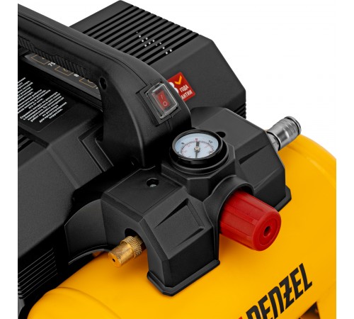 Компрессор  DLS750/6 безмасляный малошумный 750 Вт, 140 л/мин,ресивер 6 л Denzel

