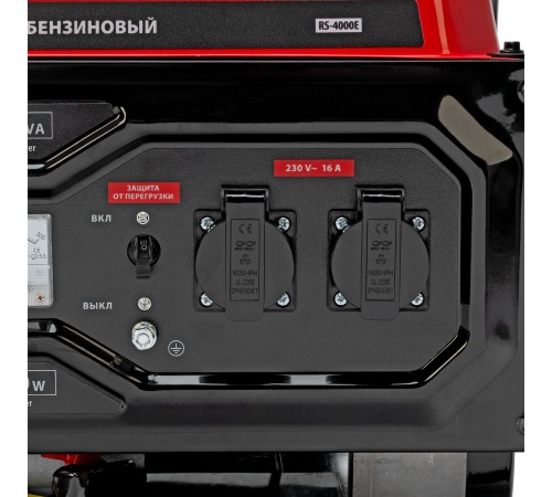 Генератор бензиновый RS-4000E, 3,3 кВт, 230В, электростартер MTX

