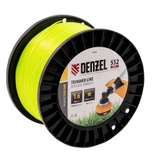 Леска для триммера звезда, 1,6мм х 552м, на DIN катушке FLEX CORD,  Denzel
