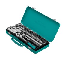 Набор торцевых головок с трещоткой, 1/4"и 3/8", 44 предмета Stels
