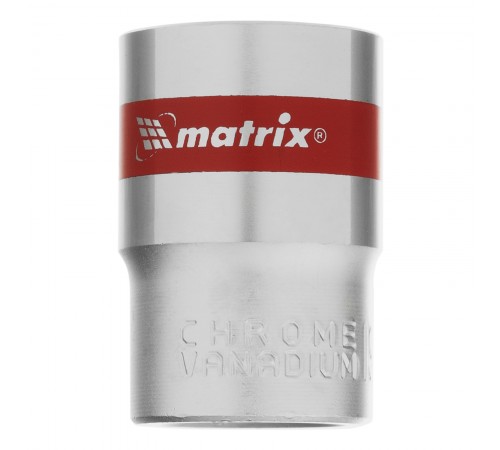 Головка торцевая, 19 мм, шестигранная, CrV, под квадрат 1/2, хромированная Matrix
Головка торцевая, 19 мм, шестигранная, CrV, под квадрат 1/2, хромированная Matrix